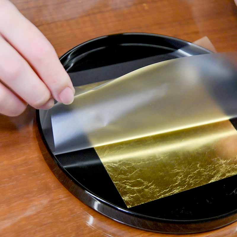 金沢金箔はり体験